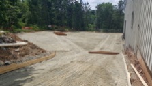 Rear driveway formed and (almost) ready for pour